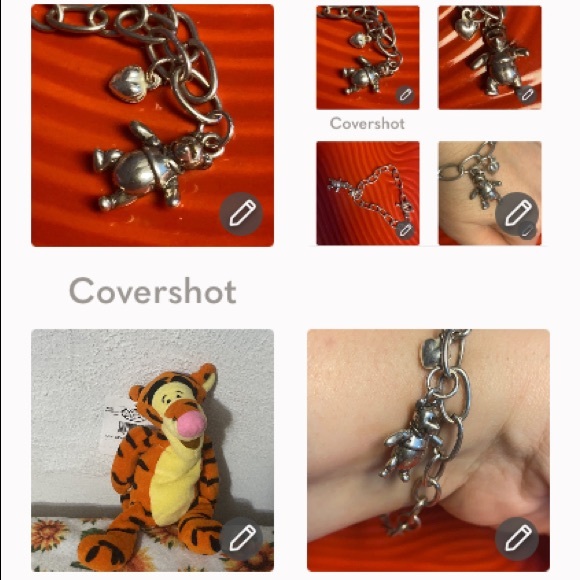 925 Winnie the Pooh Sterling bracelet-toggle 81/2”